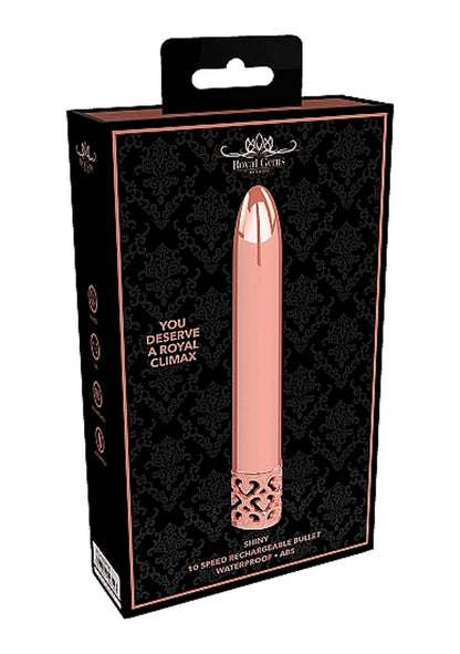 ROYAL GEMS SHINY ROSE ABS BULLET RECHARGEABLE