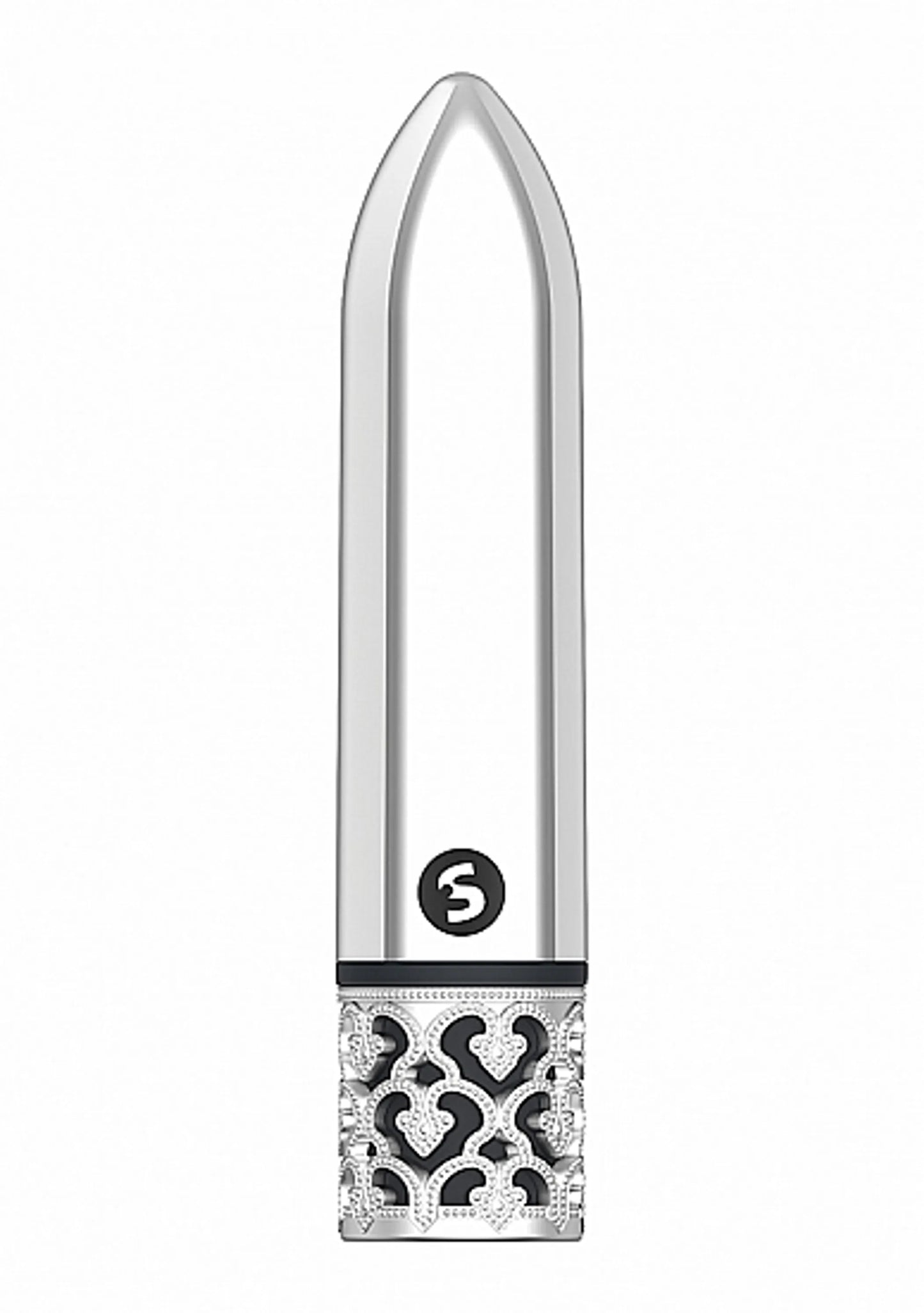 ROYAL GEMS GLAMOR POWERFUL BULLET RECHARGEABLE SILVER