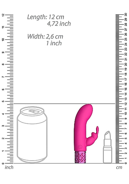 ROYAL GEMS DAZZLING PINK RECHARGEABLE SILICONE BULLET