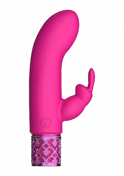 ROYAL GEMS DAZZLING PINK RECHARGEABLE SILICONE BULLET