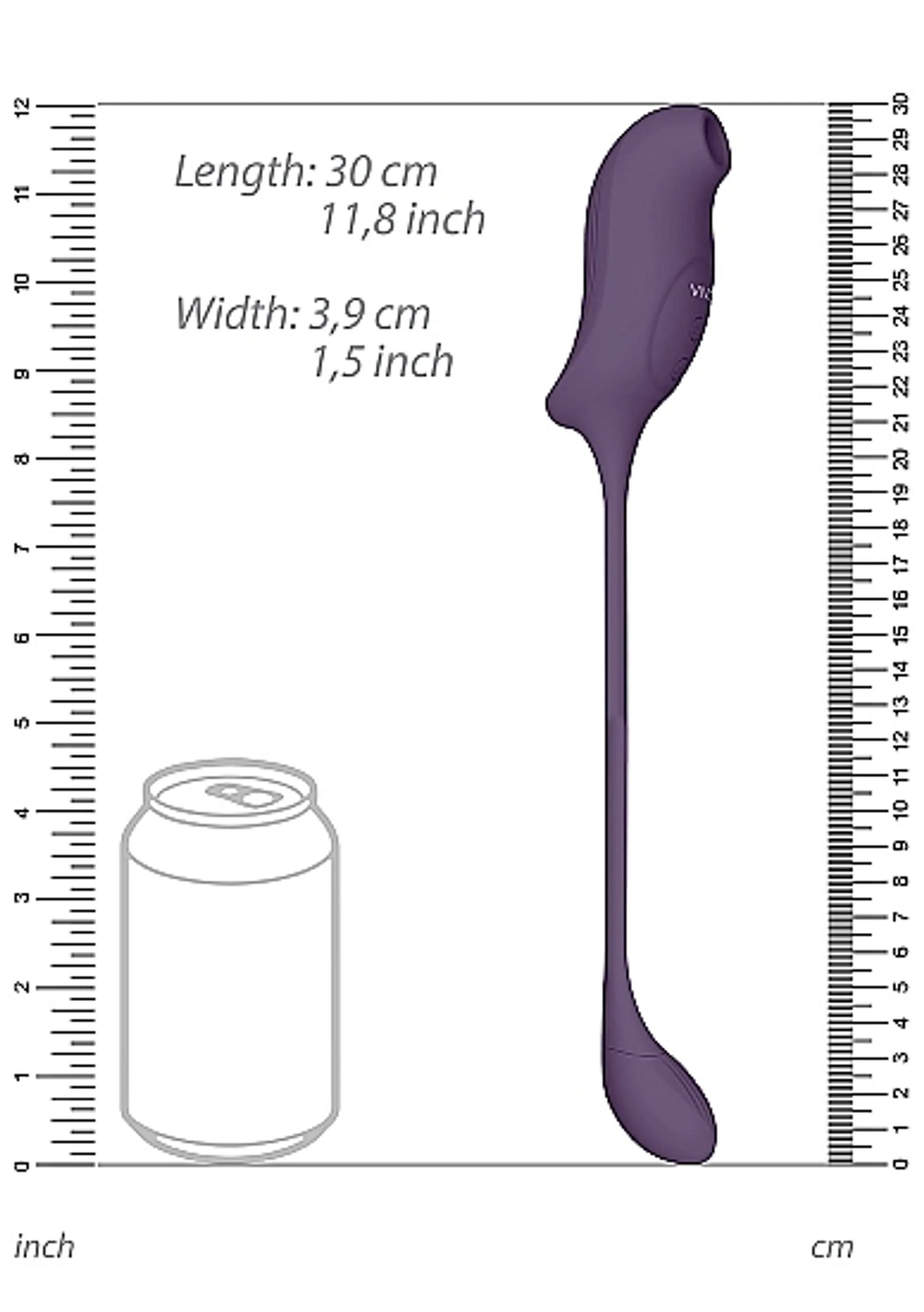 VIVE QUINO AIR WAVE/VIBRATING EGG VIBRATOR PURPLE