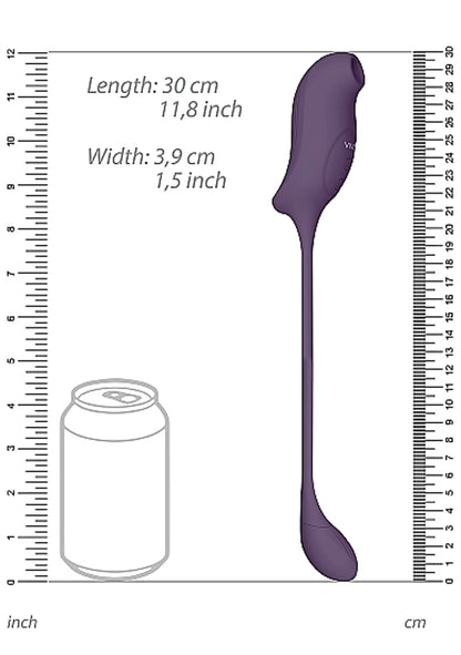VIVE QUINO AIR WAVE/VIBRATING EGG VIBRATOR PURPLE