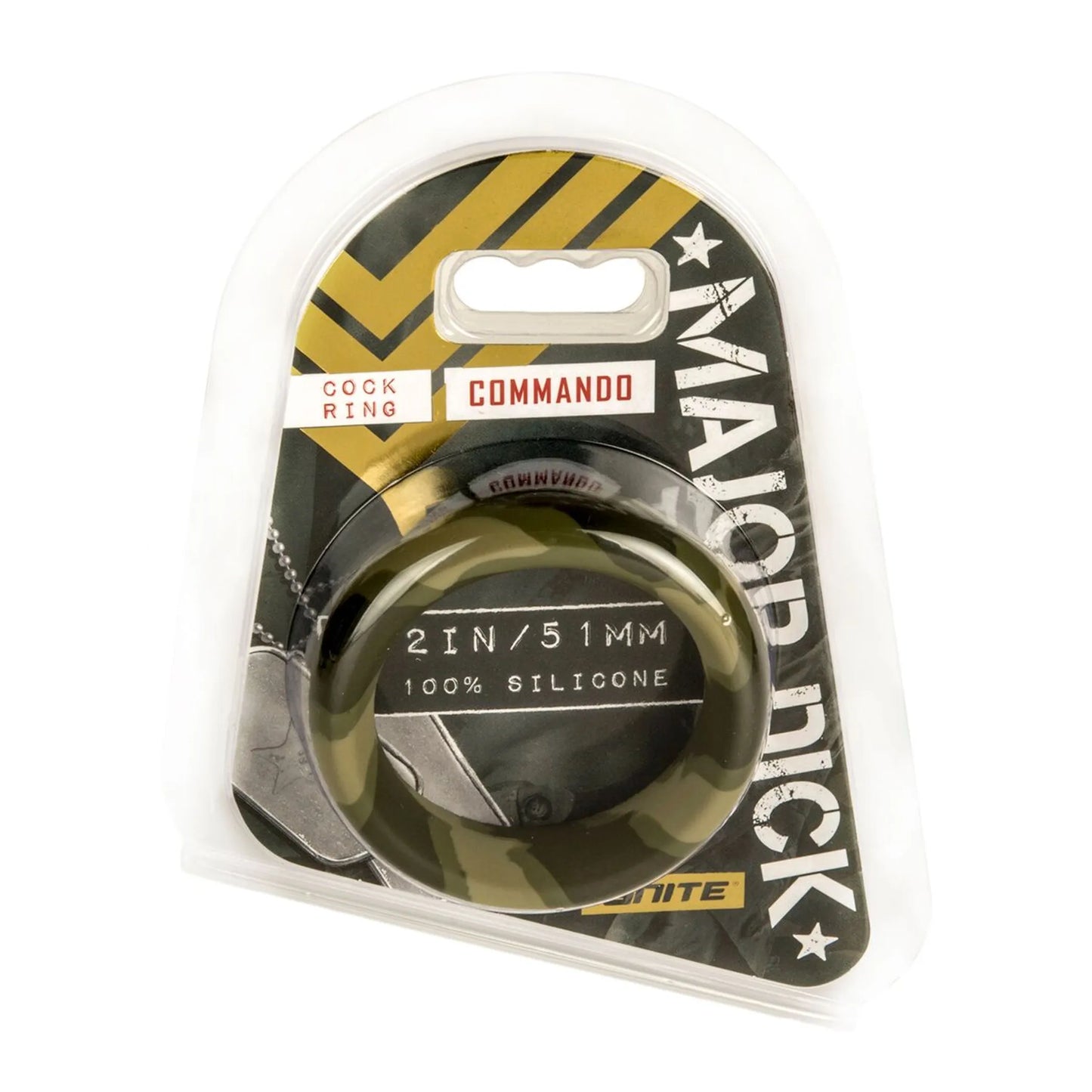 MAJOR DICK COMMANDO 2 WIDE SILICONE COCK RING "