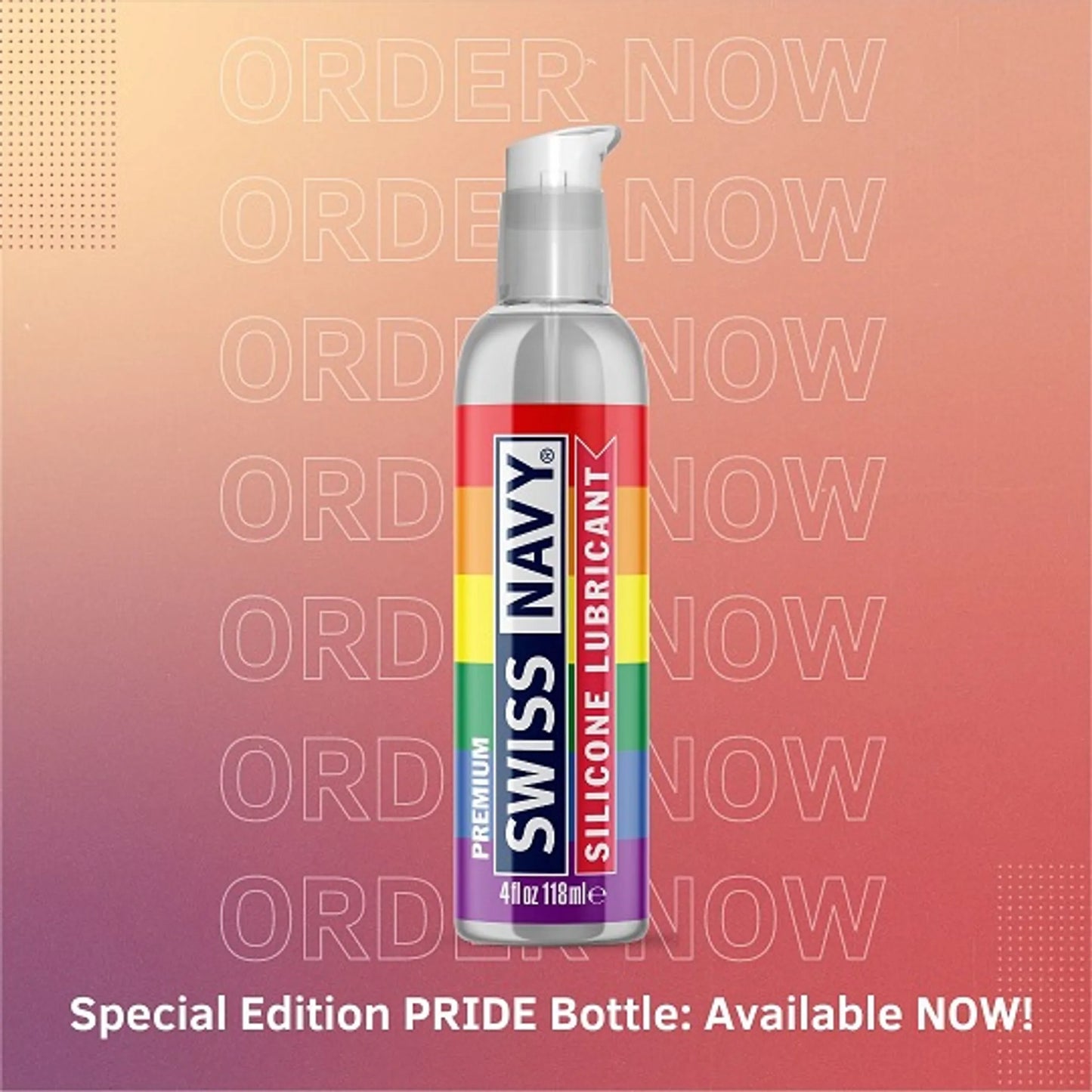 SWISS NAVY PRIDE LUBE SILICONE 4OZ