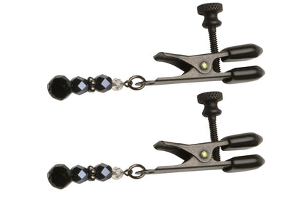 CLAMP BLACK BROAD TIP W/BEADS