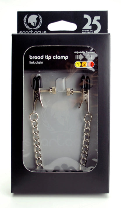 BROAD TIP CLAMP W/ LINK CHAIN - ADJ.