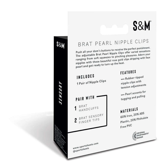 S&M BRAT PEARL NIPPLE CLIPS