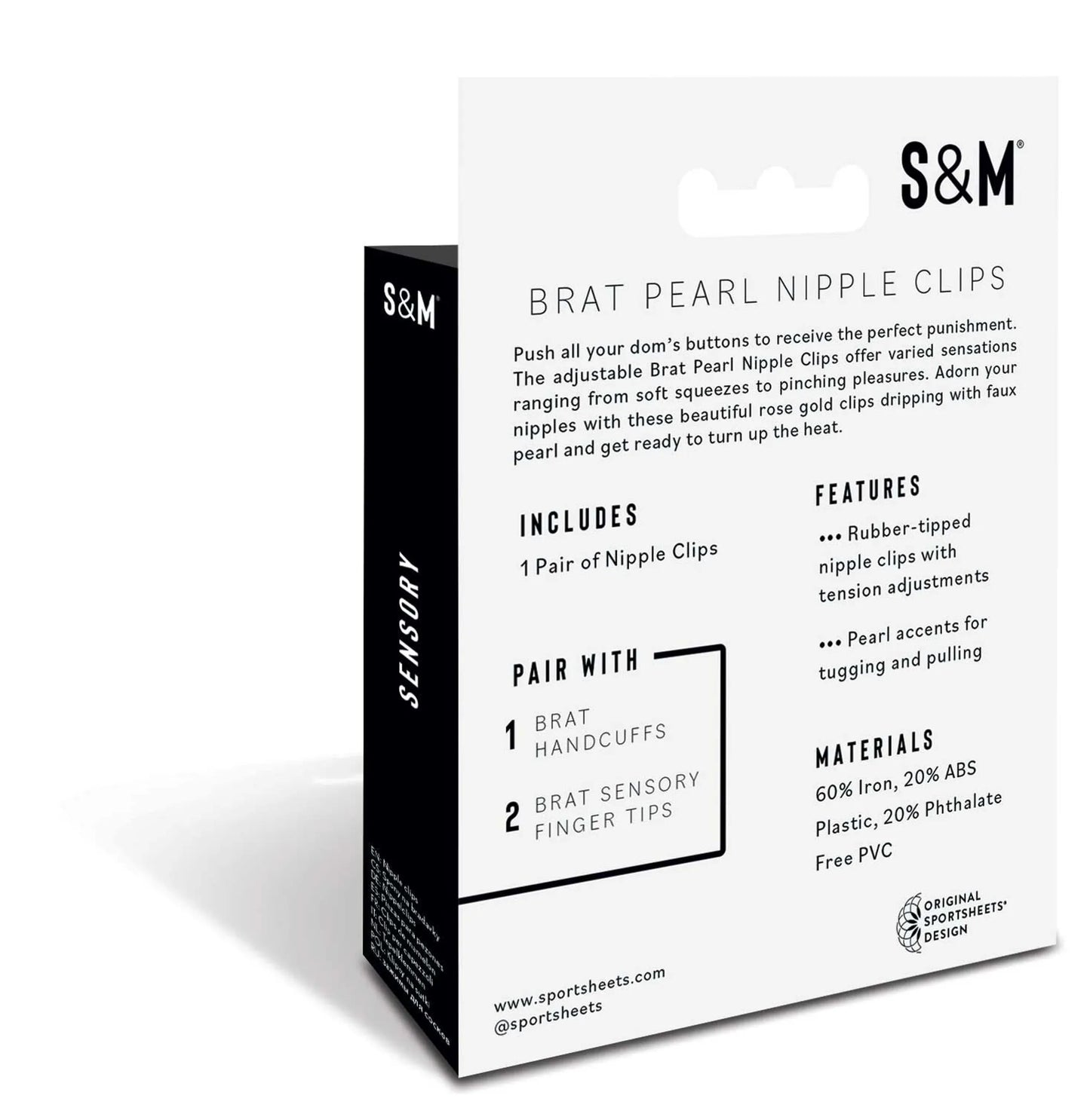 S&M BRAT PEARL NIPPLE CLIPS