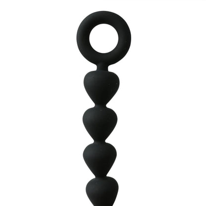 SEX & MISCHIEF BLACK SILICONE ANAL BEADS