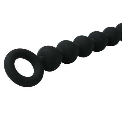 SEX & MISCHIEF BLACK SILICONE ANAL BEADS