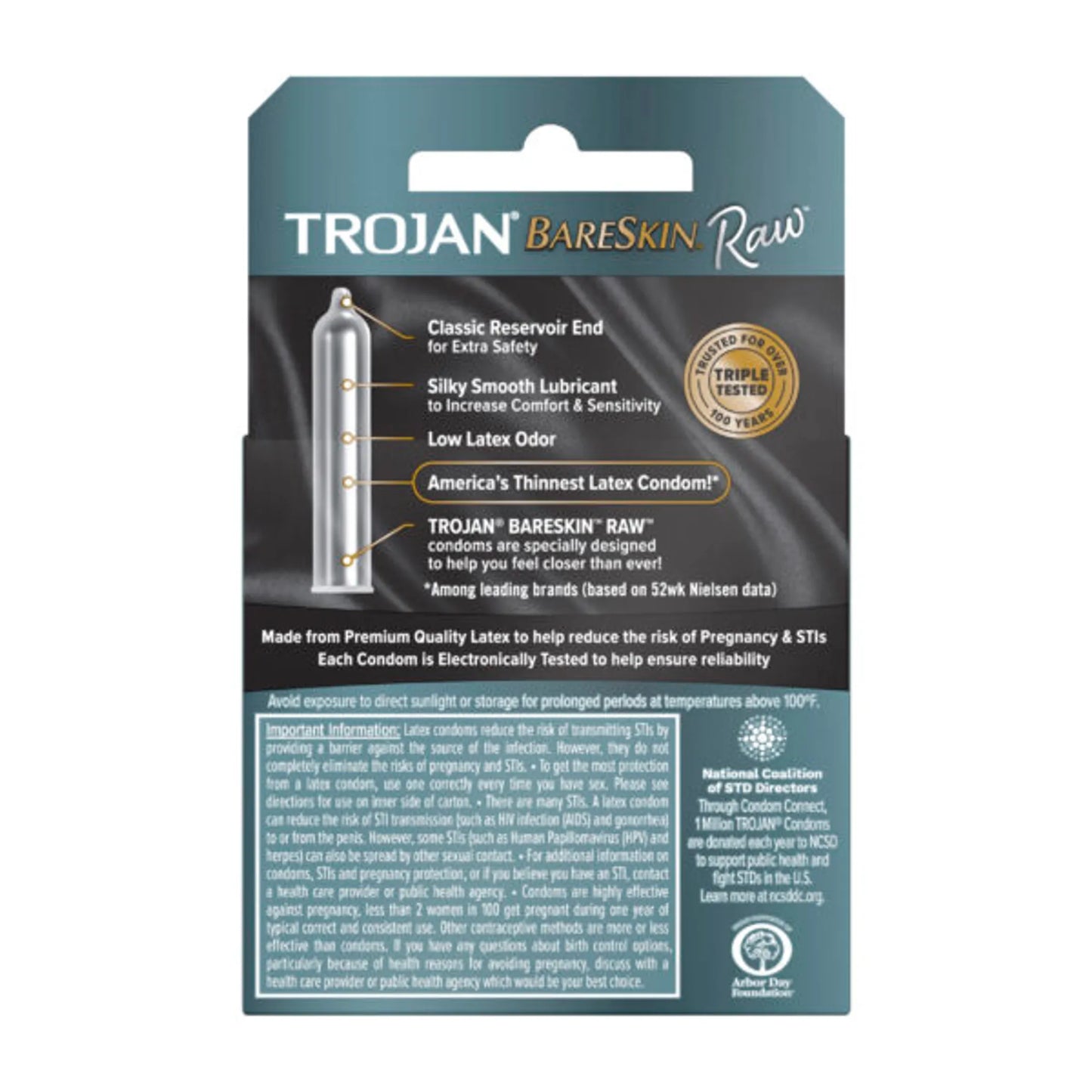 TROJAN BARESKIN RAW 3CT