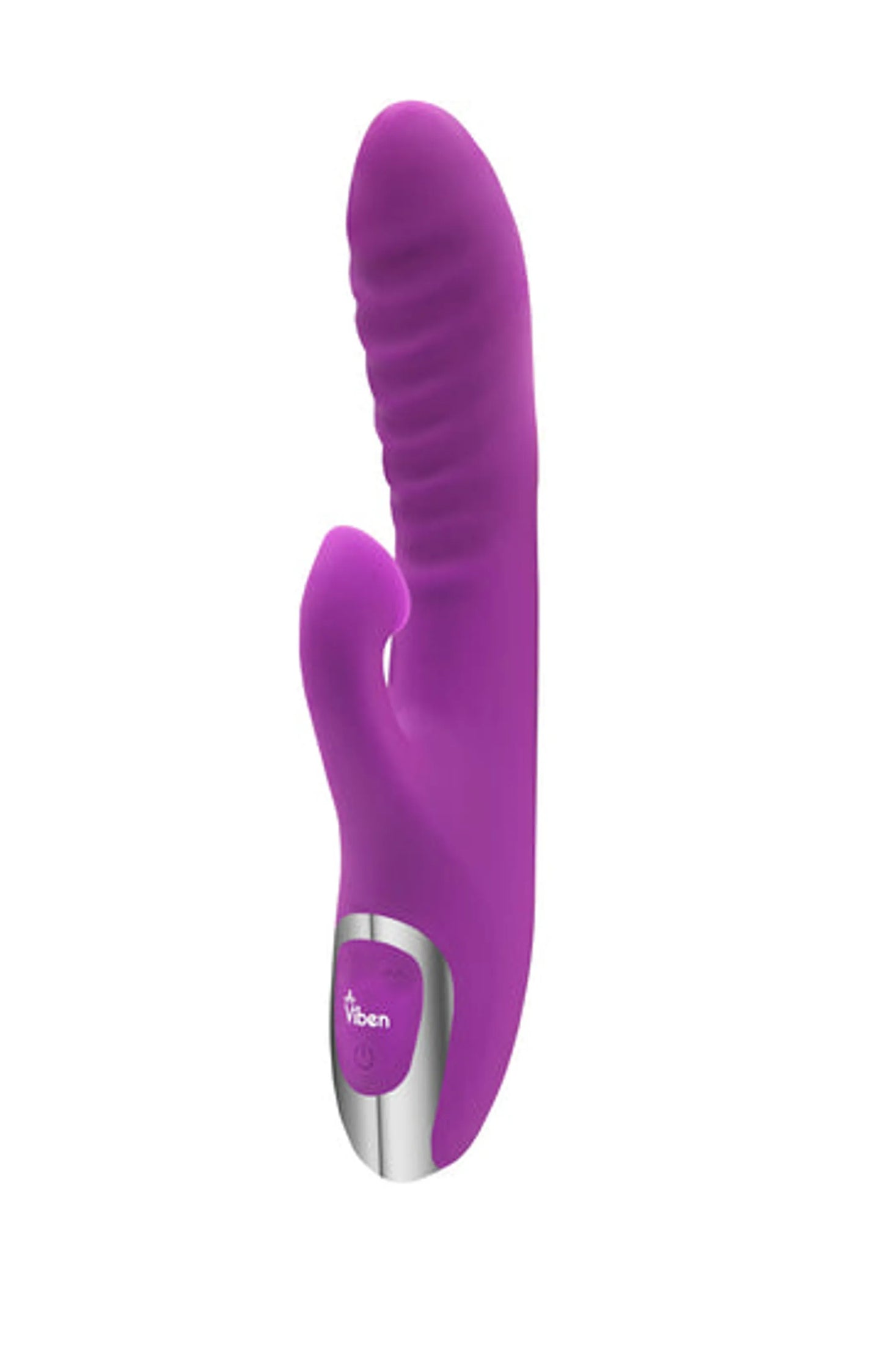VIBEN FRENZY RABBIT VIBE W/ CLIT SUCTION BERRY