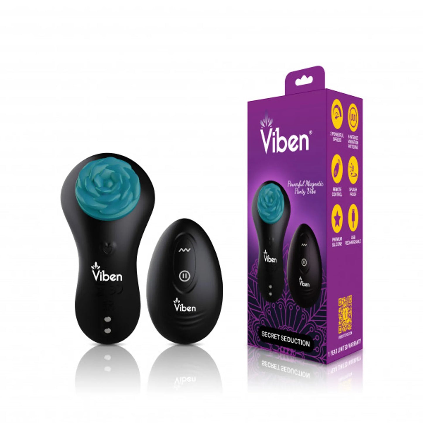 VIBEN SECRET SEDUCTION PANTY VIBE BLACK