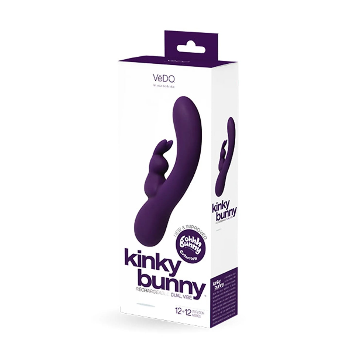 VEDO KINKY BUNNY RECHARGEABLE DEEP PURPLE