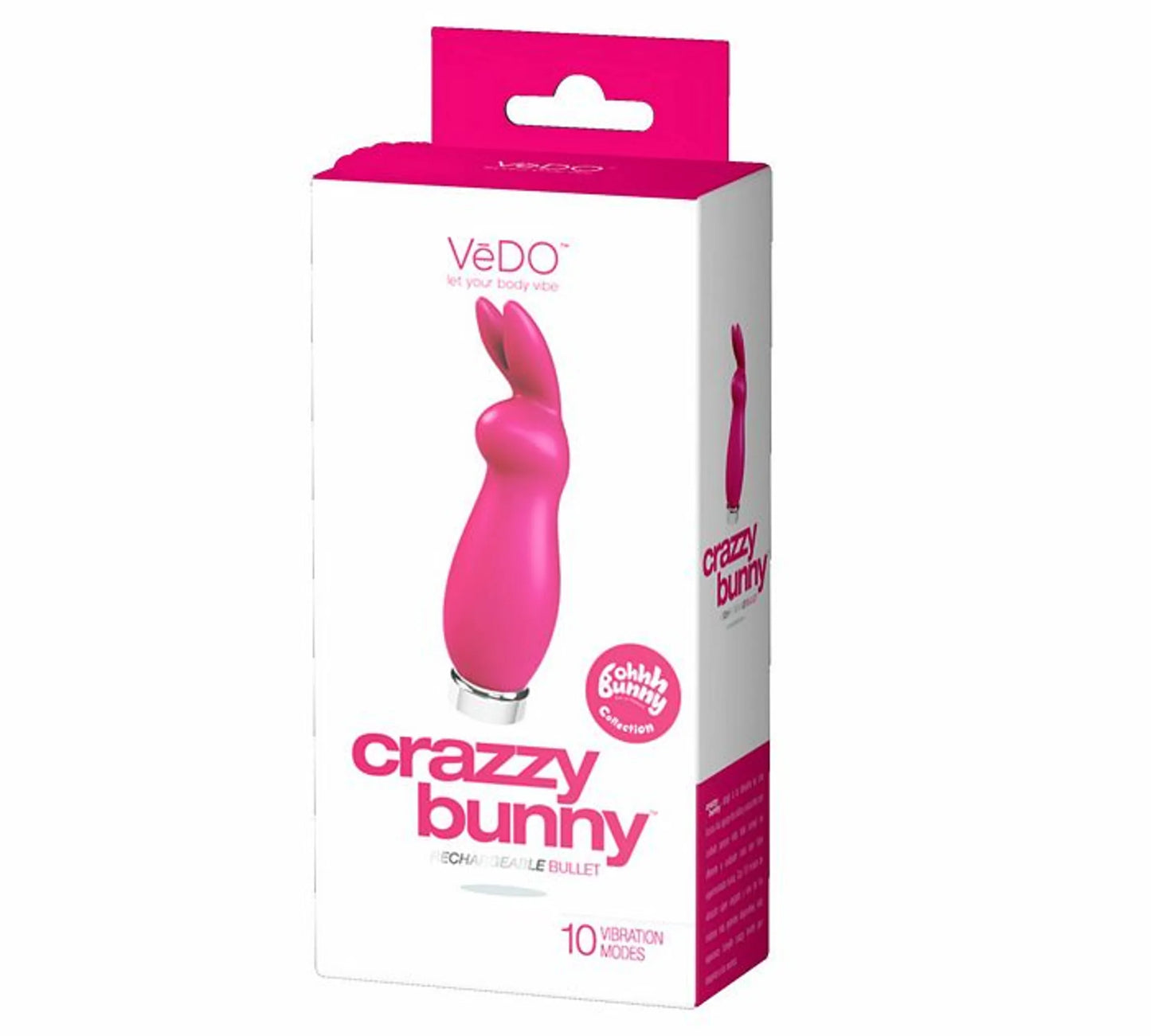 CRAZZY BUNNY RECHARGEABLE MINI VIBE PRETTY IN PINK