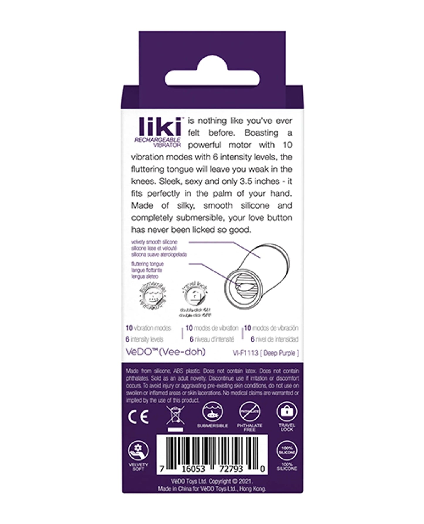 VEDO LIKI FLICKER VIBE DEEP PURPLE