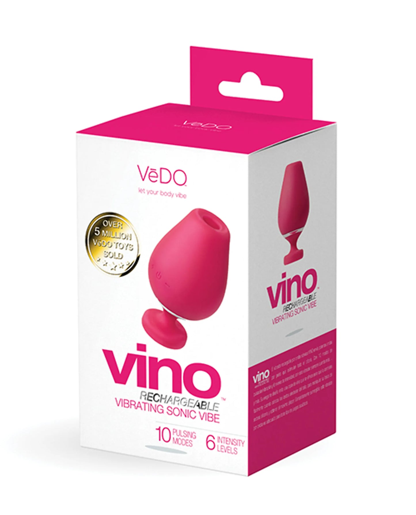 VEDO VINO VIBRATING SONIC VIBE PINK