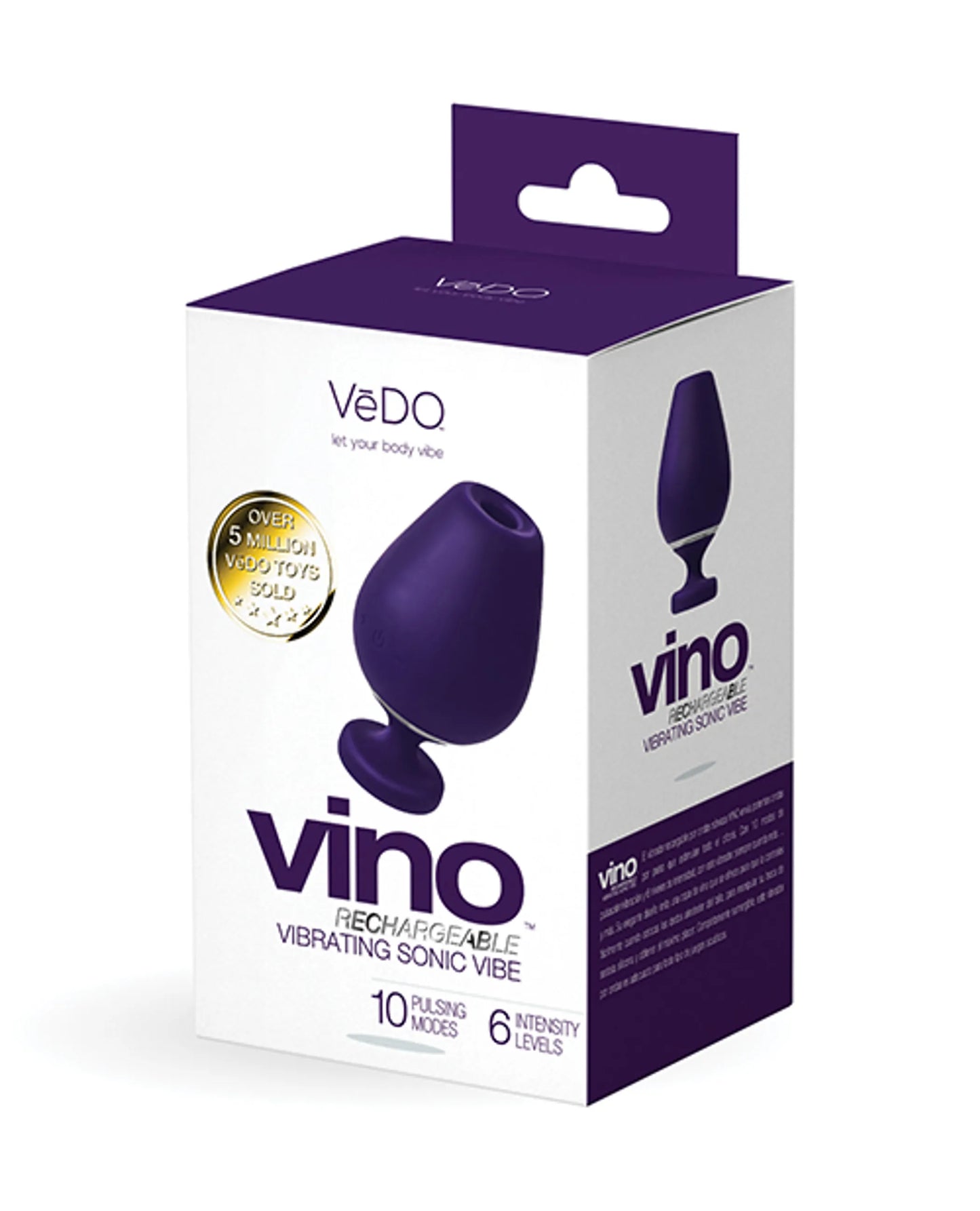 VEDO VINO VIBRATING SONIC VIBE PURPLE