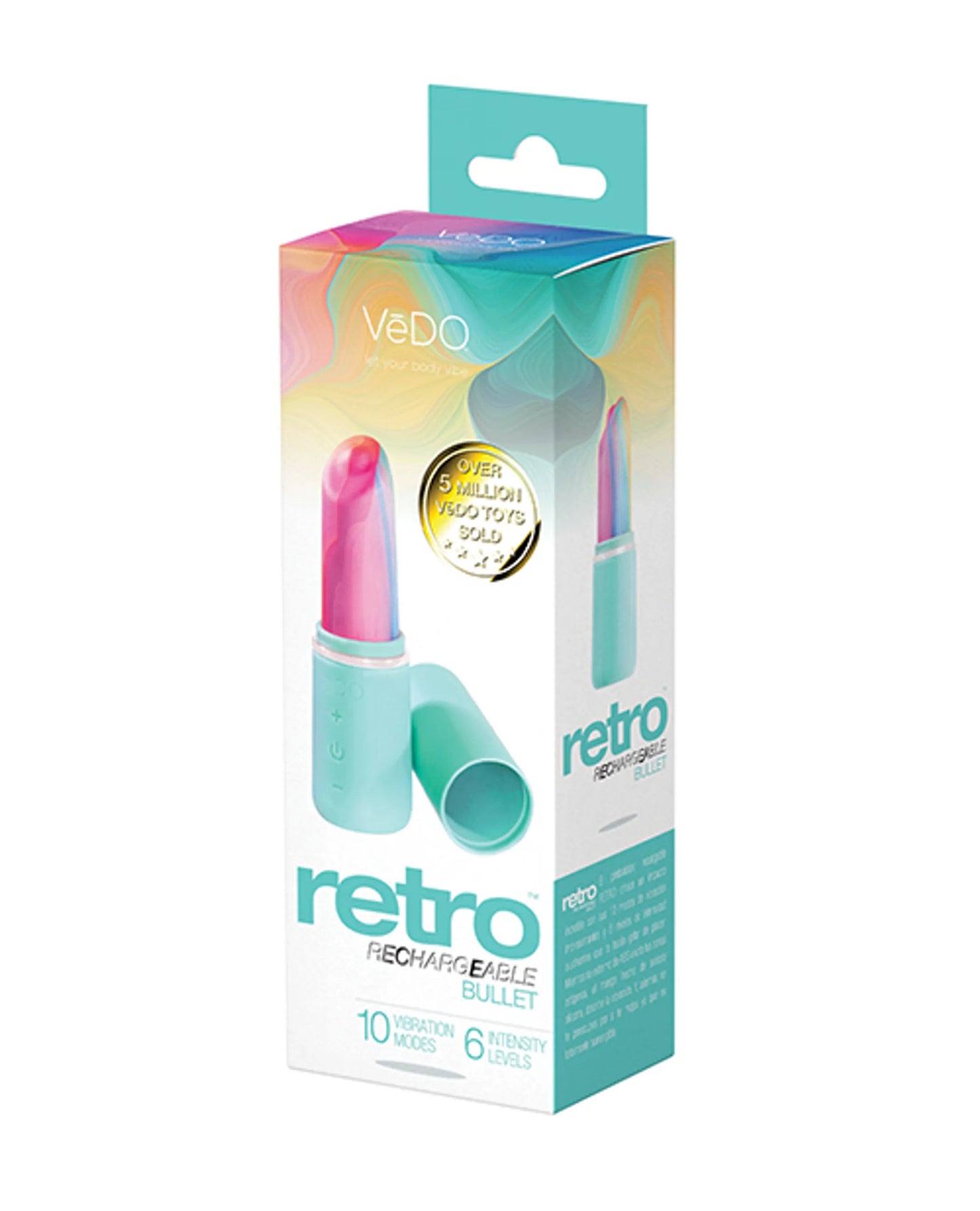 VEDO RETRO RECHARGEABLE BULLET TURQUOISE