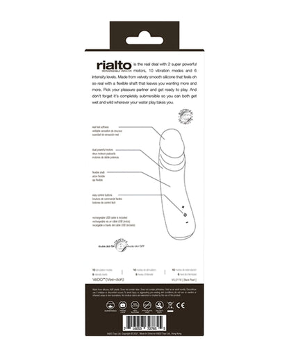 VEDO RIALTO RECHARGEABLE VIBE PEARL BLACK