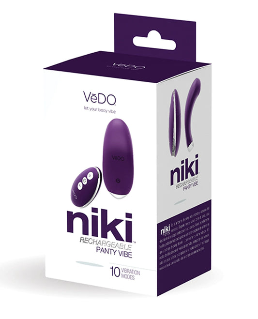 VEDO NIKI RECHARGEABLE PANTY VIBE DEEP PURPLE
