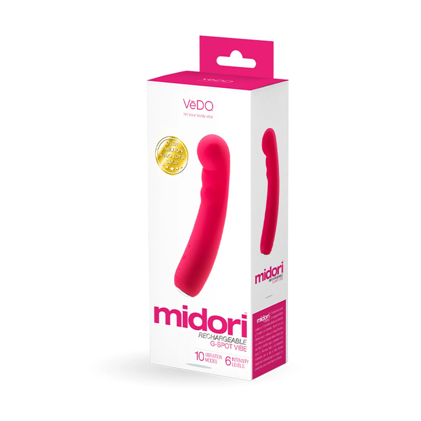 VEDO MIDORI RECHARGEABLE GSPOT VIBE FOXY PINK