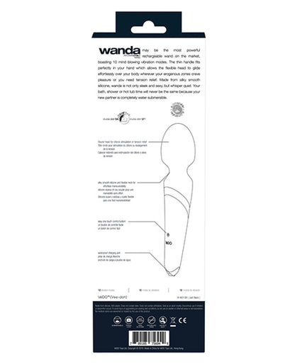 VEDO WANDA RECHARGEABLE WAND VIBE JUST BLACK