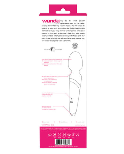 VEDO WANDA RECHARGEABLE WAND VIBE FOXY PINK