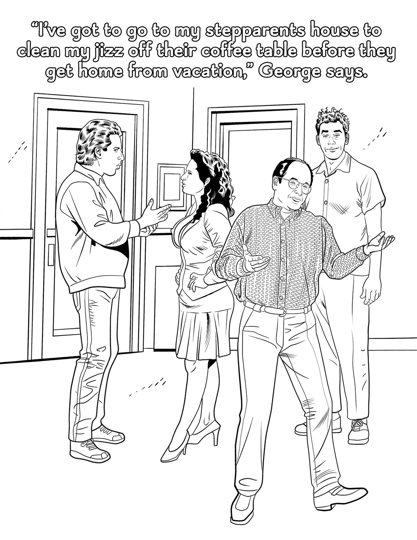 SEXFELD PORN PARODY COLORING BOOK (NET)