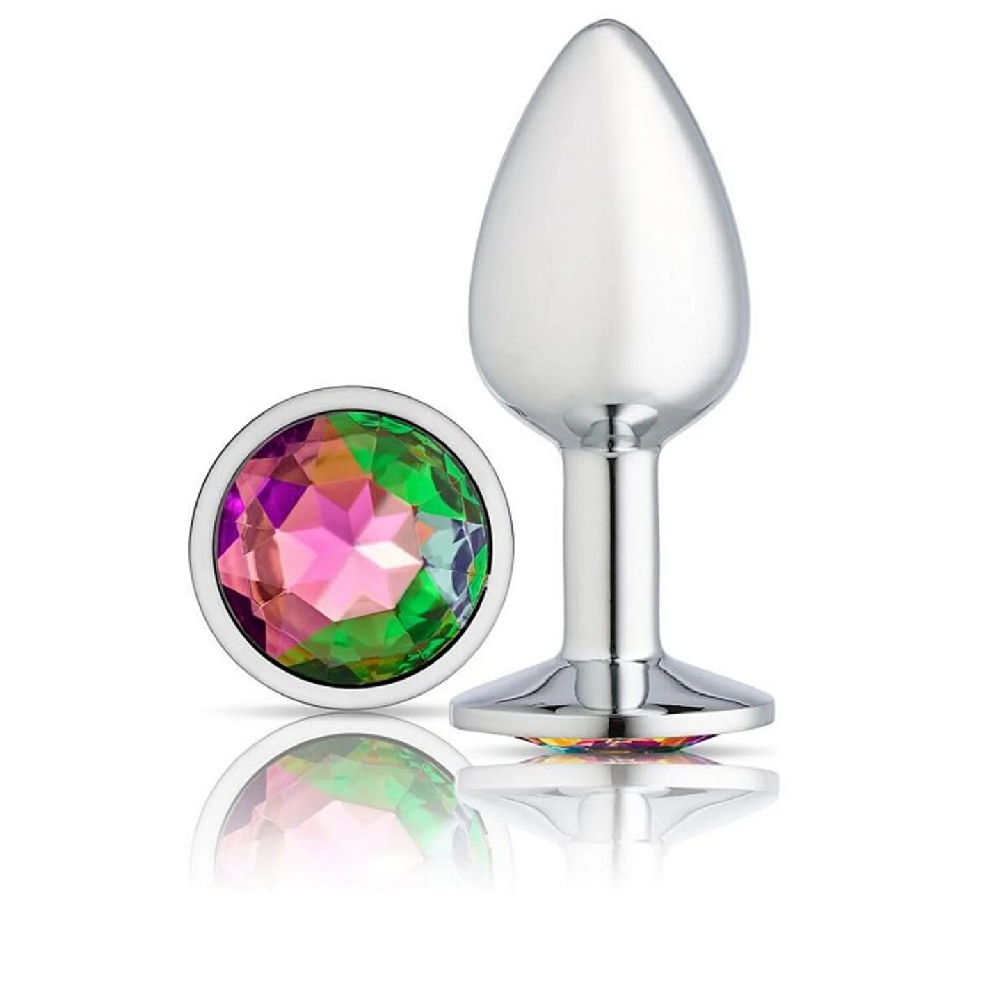 CLOUD 9 GEMS SILVER CHROMED ANAL PLUG SMALL