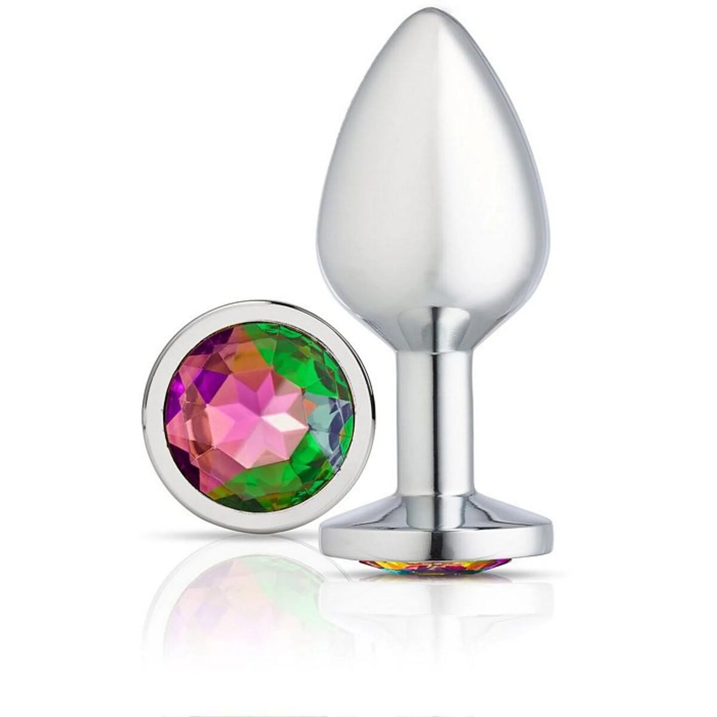 CLOUD 9 GEMS SILVER CHROMED ANAL PLUG MEDIUM