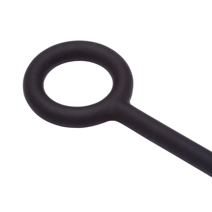 SILICONE ANAL TEARDROP SMALL BLACK