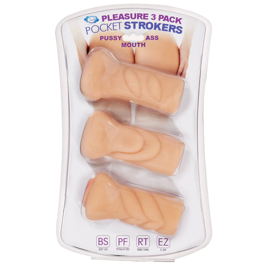 CLOUD 9 TRIO STROKER PXSSYASS MOUTH MASTURBATOR KIT