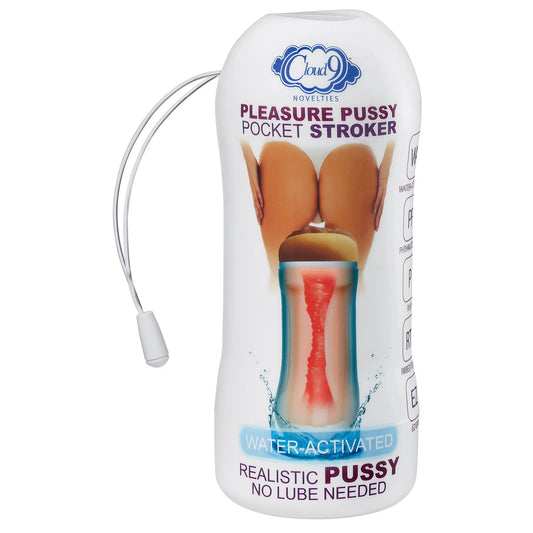 CLOUD 9 PLEASURE PXSSYPOCKET STROKER WATER ACTIVATED TAN