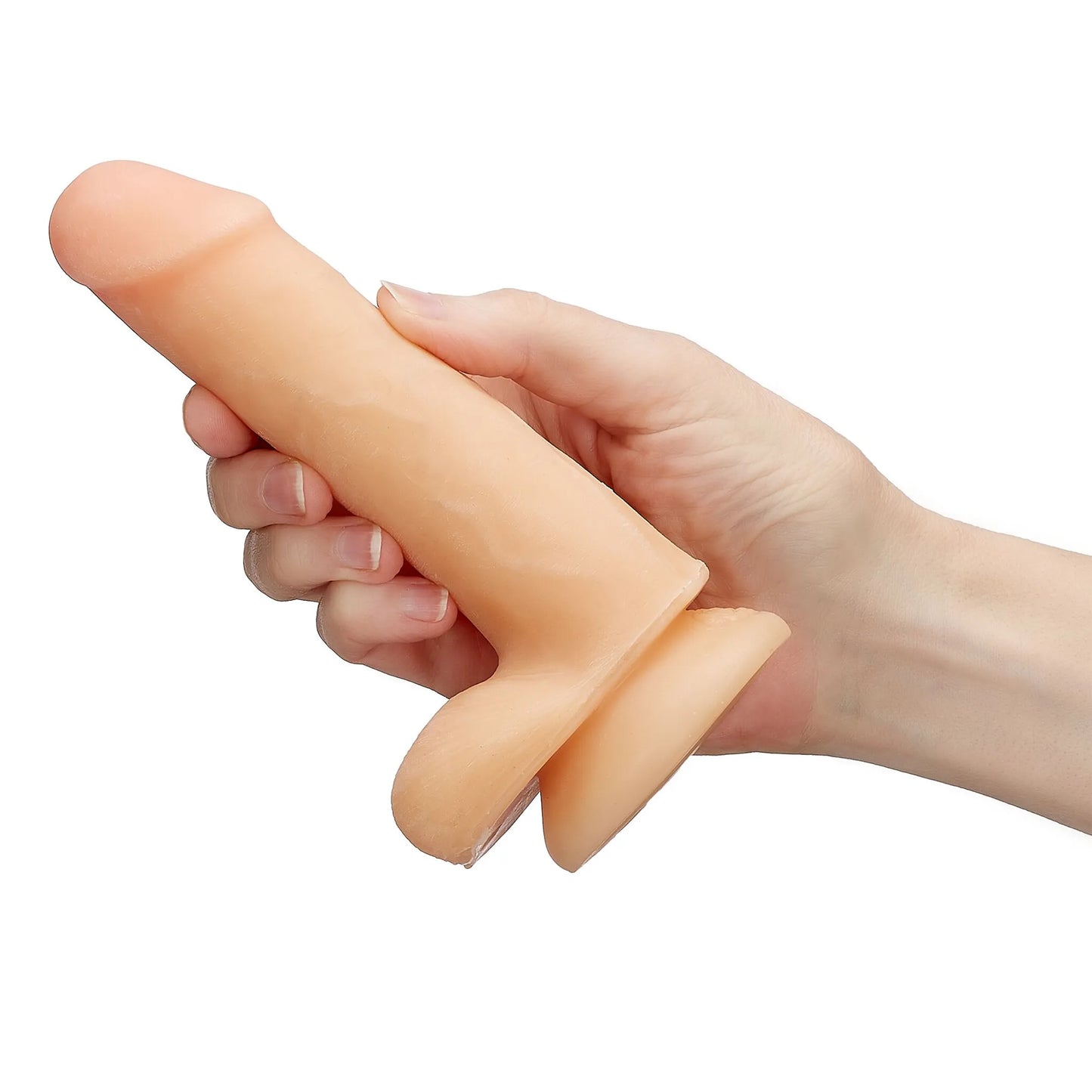 CLOUD 9 DUAL DENSITY DILDO 6IN W/ BALLS LIGHT