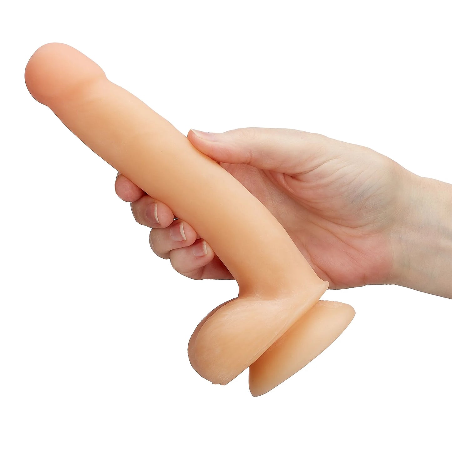 CLOUD 9 DUAL DENSITY DILDO TOUCH 7IN W/ BALLS LIGHT