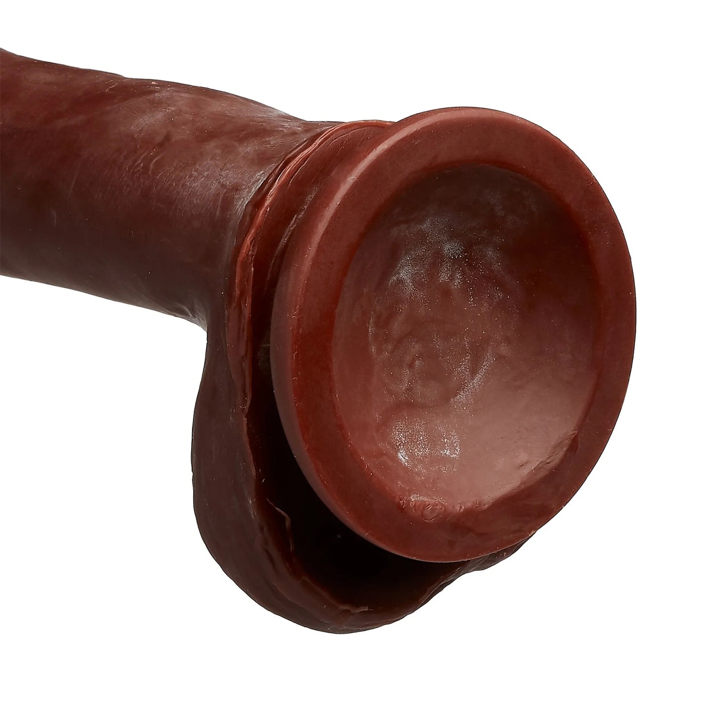 CLOUD 9 DUAL DENSITY DILDO TOUCH 7IN W/ BALLS BROWN