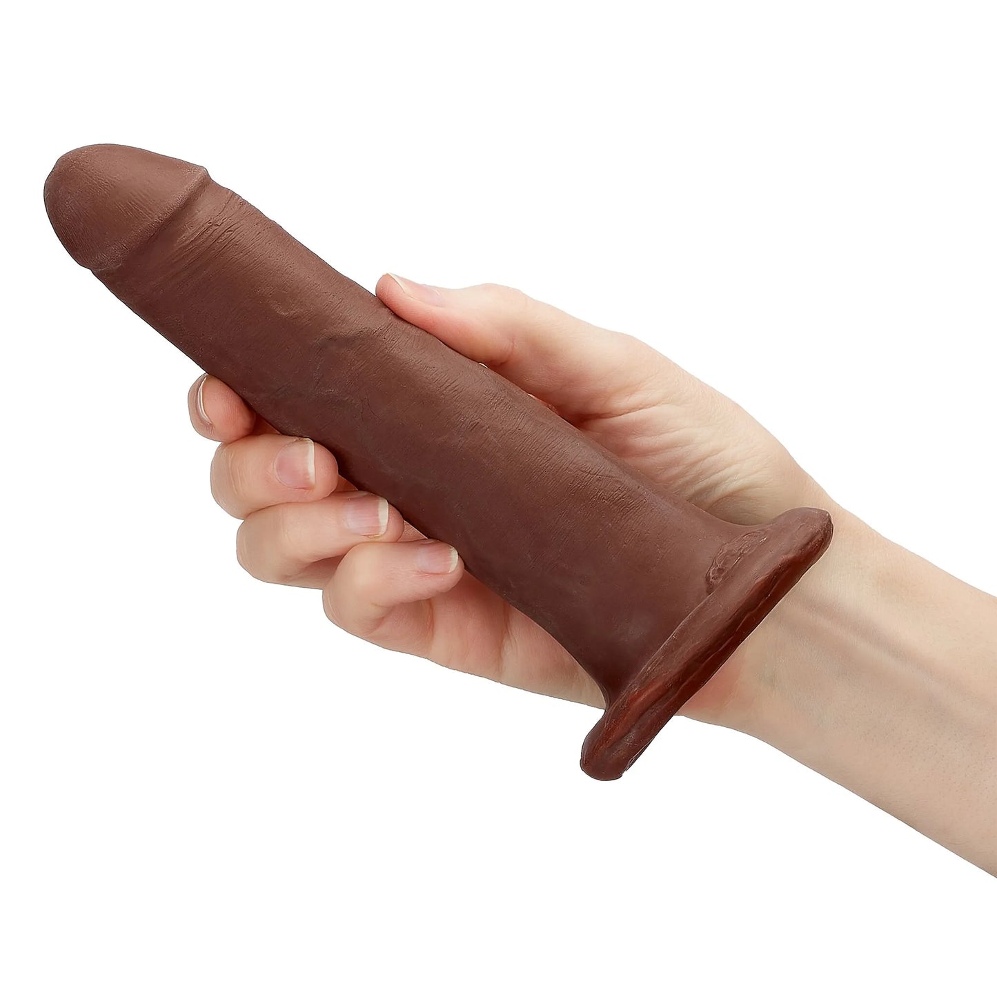 CLOUD 9 DUAL DENSITY DILDO TOUCH 7IN W/ NO BALLS BROWN