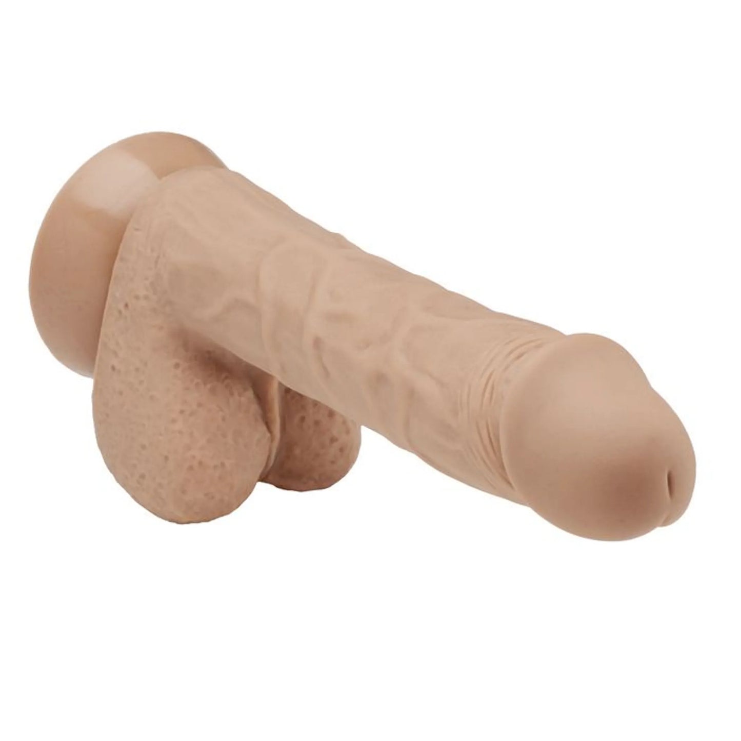 CLOUD 9 PRO SENSUAL 7 PREMIUM SILICONE DONG W/ C RINGS TAN "