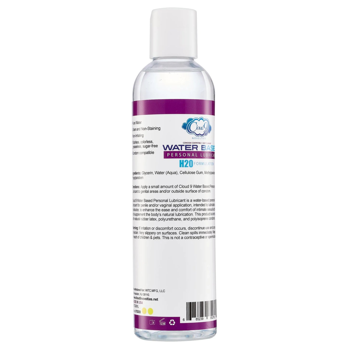 CLOUD 9 WATER BASED PERSONAL LUBRICANT 8 OZ