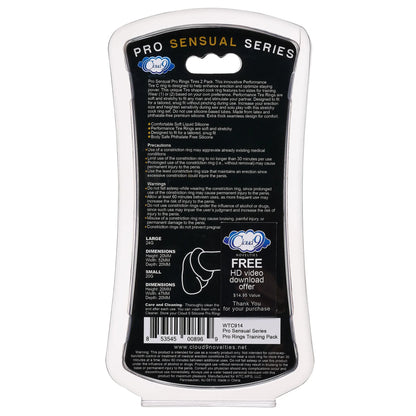 CLOUD 9 PRO RINGS LIQUID SILICONE TIRES 2 PACK BLACK