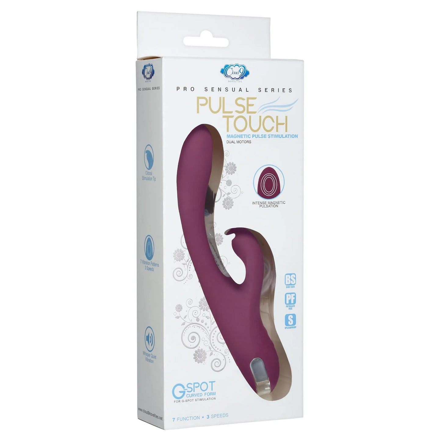 CLOUD 9 PRO SENSUAL SERIES PULSE TOUCH RABBIT G PLUM