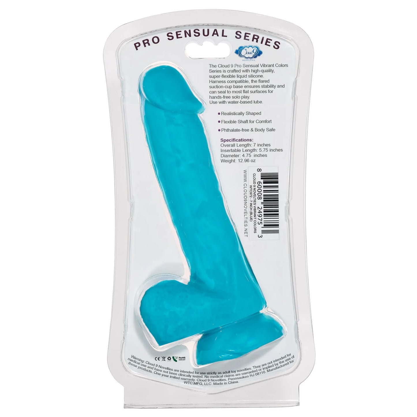 CLOUD 9 VIBRANT COLORS 7 BLUE PRO SENSUAL LINE "