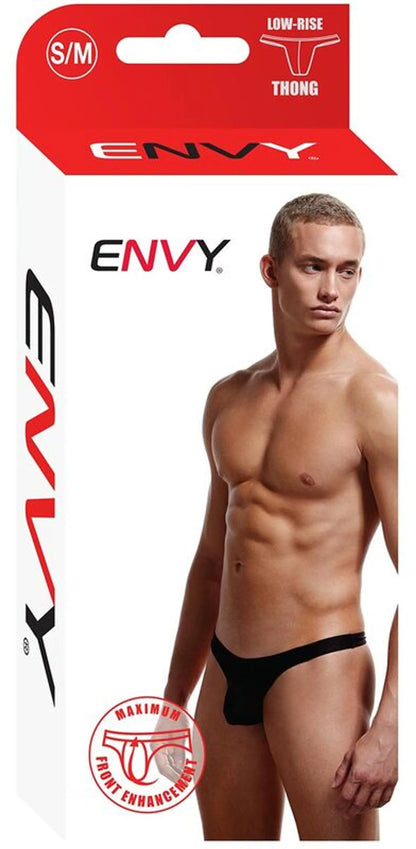 ENVY LOW RISE THONG BLACK S/M