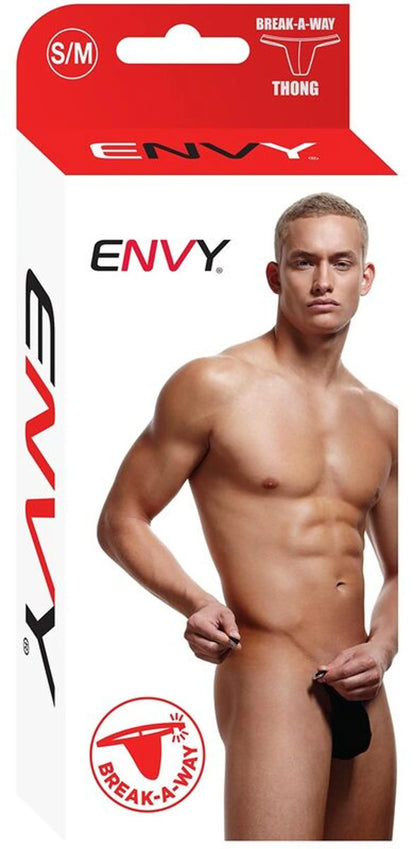 ENVY BREAK-A-WAY THONG BLACK S/M