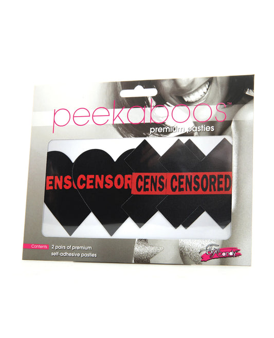 PASTIES CENSORED HEARTS & X
