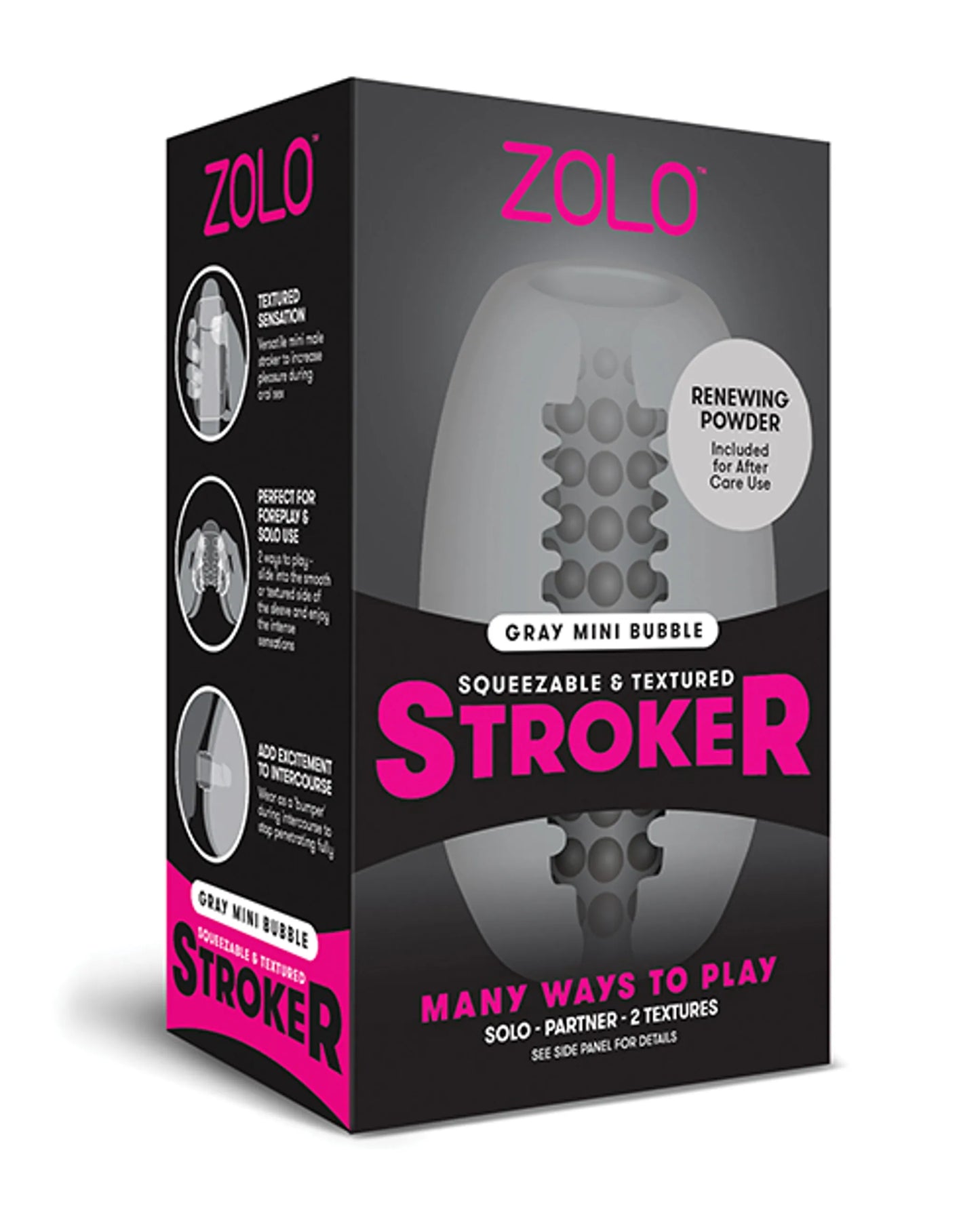 ZOLO MINI STROKER DOME GREY