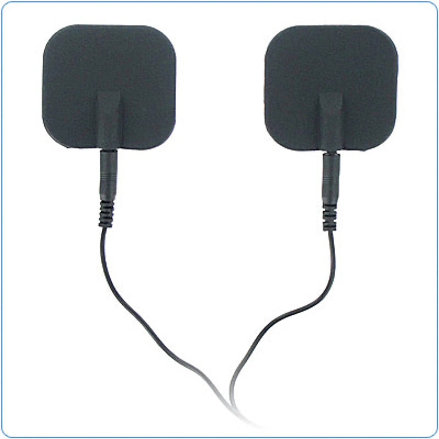 ZEUS ELECTROSEX BLACK ADHESIVE SILICONE PADS PAIR