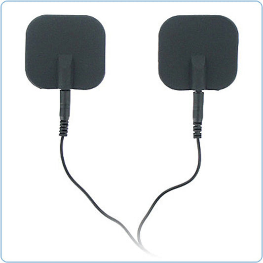 ZEUS ELECTROSEX BLACK ADHESIVE SILICONE PADS PAIR