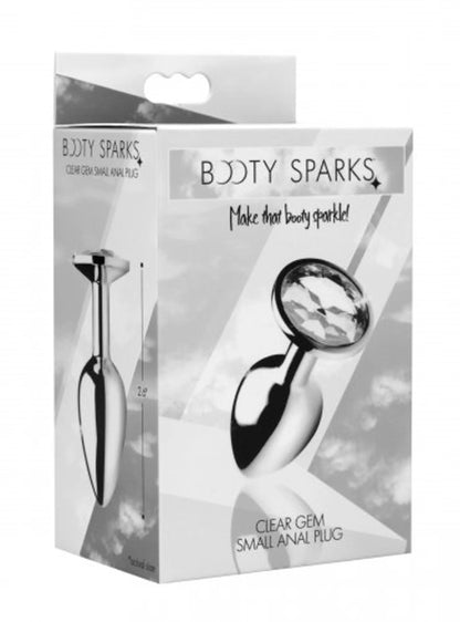 BOOTY SPARKS CLEAR GEM SMALL ANAL PLUG